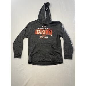 Majestic Houston Astros Postseason 2017 Take 17 Hoodie Size Medium Excellent